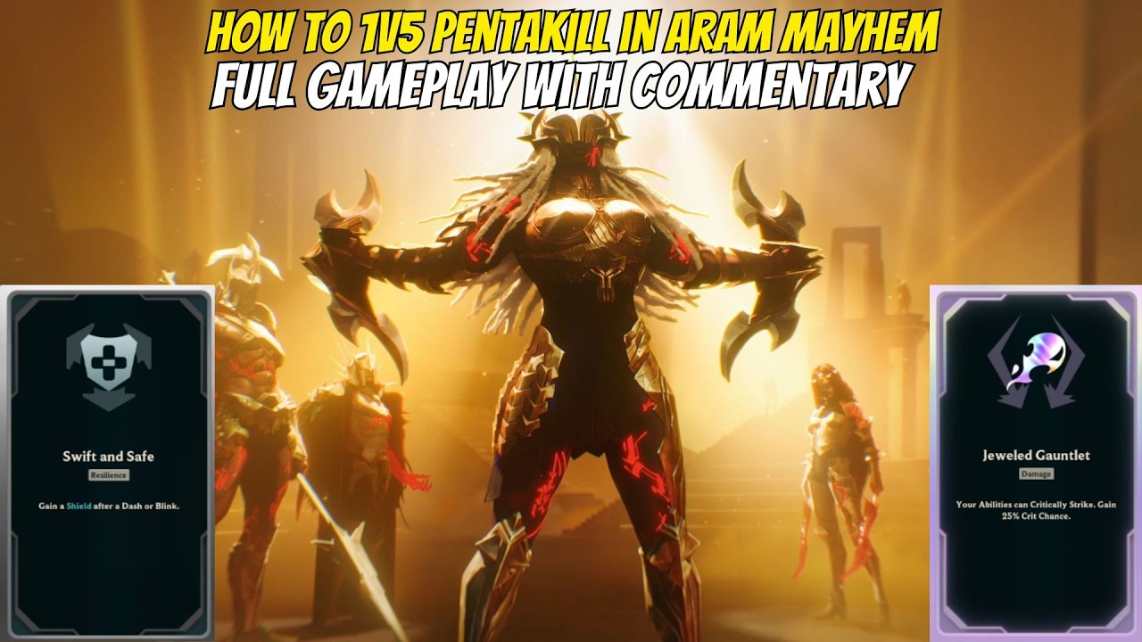 How to Get a 1v5 Pentakill on Ambessa | ARAM Full Gameplay Commentary