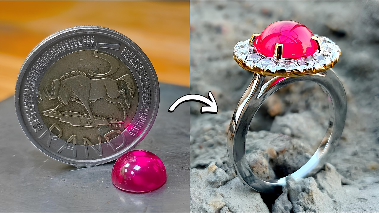 How To Make a  Coin Ring | Ruby Coin Ring - Handmade Jewellery
