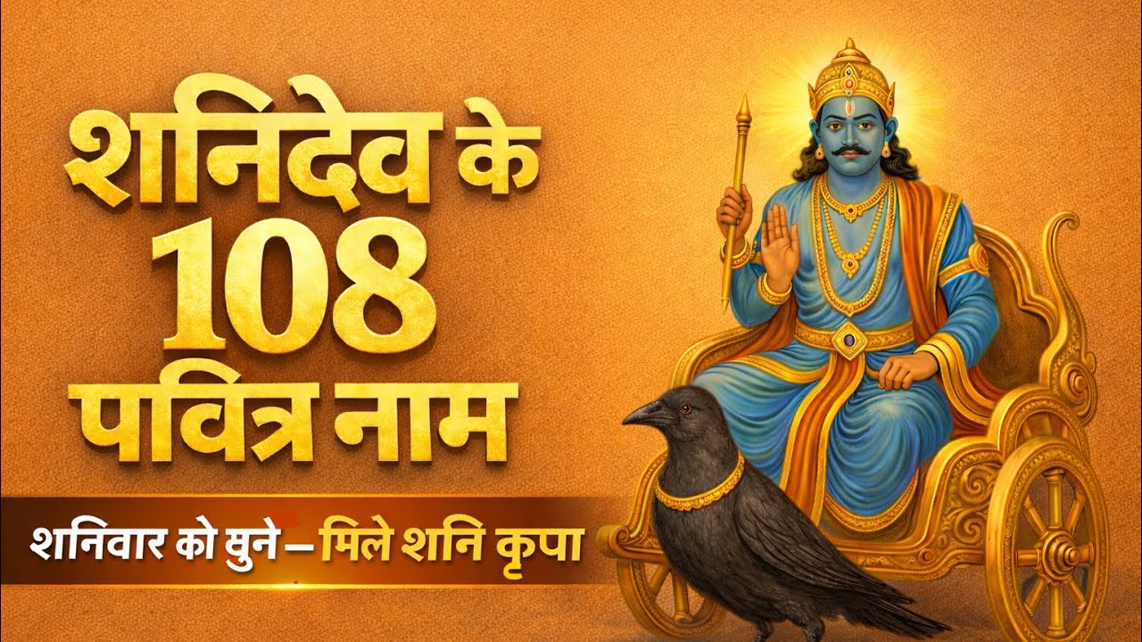 शनिदेव के 108 पवित्र नाम | शनिवार विशेष | सुनें और पाएँ शनि कृपा 