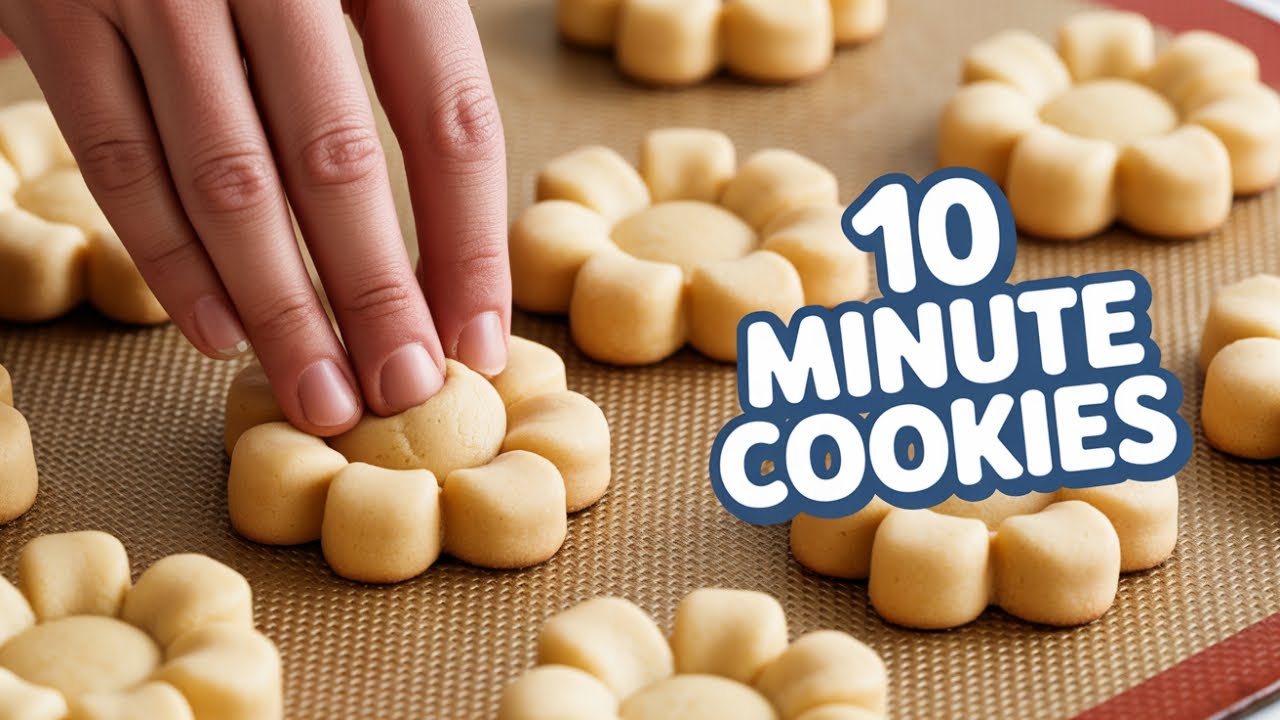These 10-Minute Flower Butter Cookies Melt in Your Mouth – Everyone Loves Them