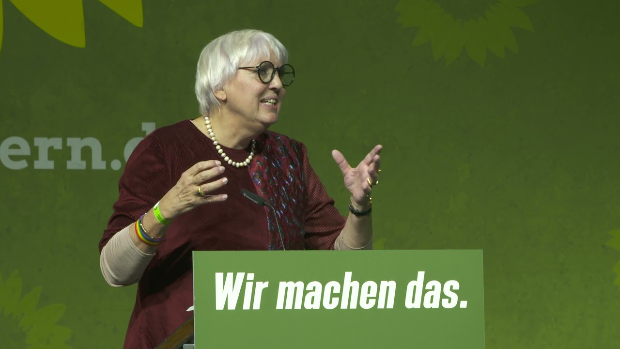 Claudia Roth beim Landesparteitag 2021