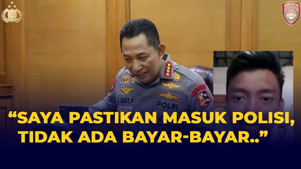 Kapolri Listyo Sigit: Saya Pastikan Masuk Polisi Tidak ada Yang Bayar-Bayar, Semua Gratis!