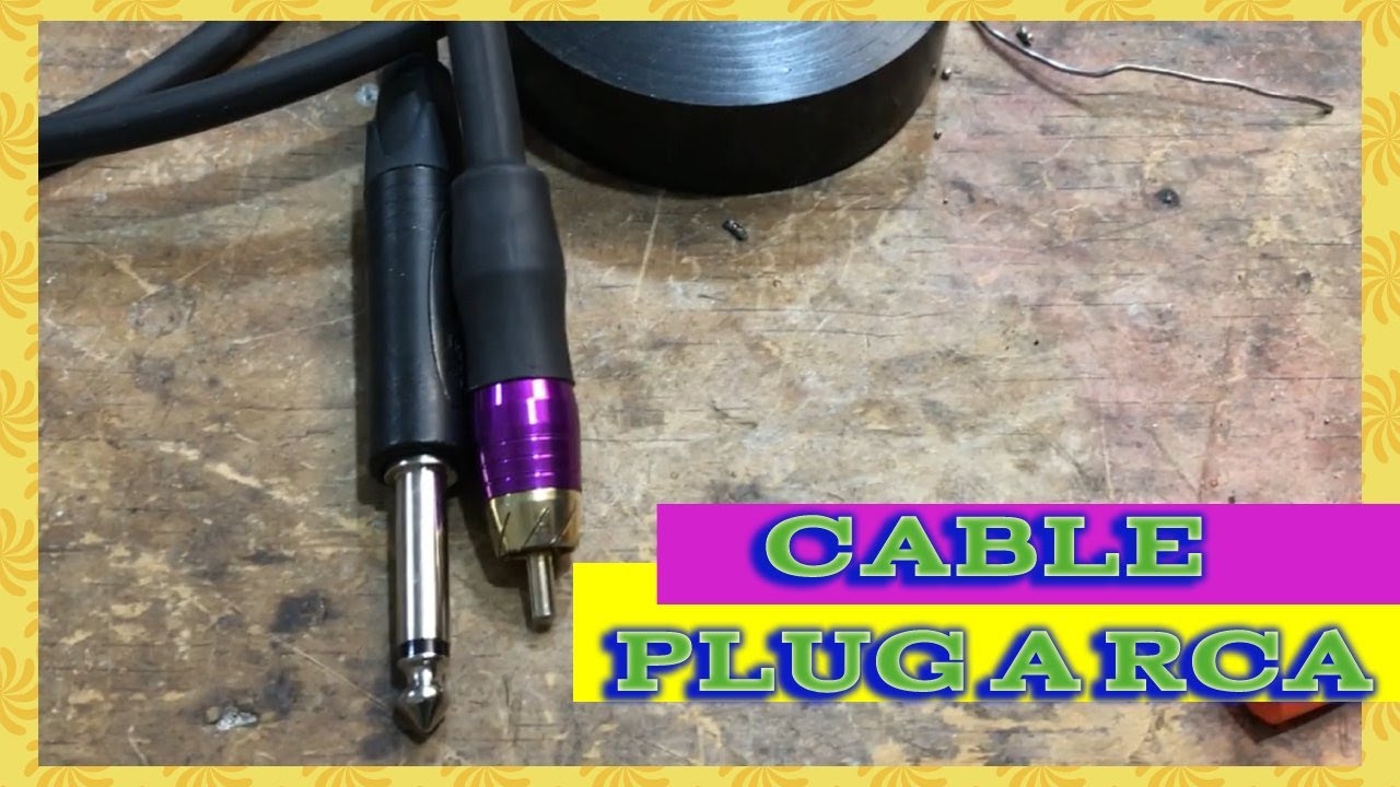 ¿Cómo armar cables TS  (plug mono) a RCA?