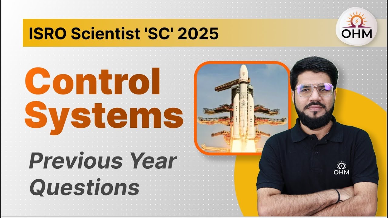 ⚡ ISRO Scientist 'SC' Exam 2025 | Control Systems Previous Year Questions #isro #gate2026