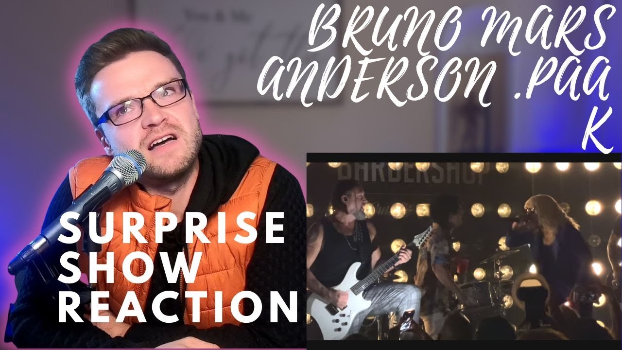BRUNO MARS & ANDERSON .PAAK - SURPRISE JAM LIVE - REACTION
