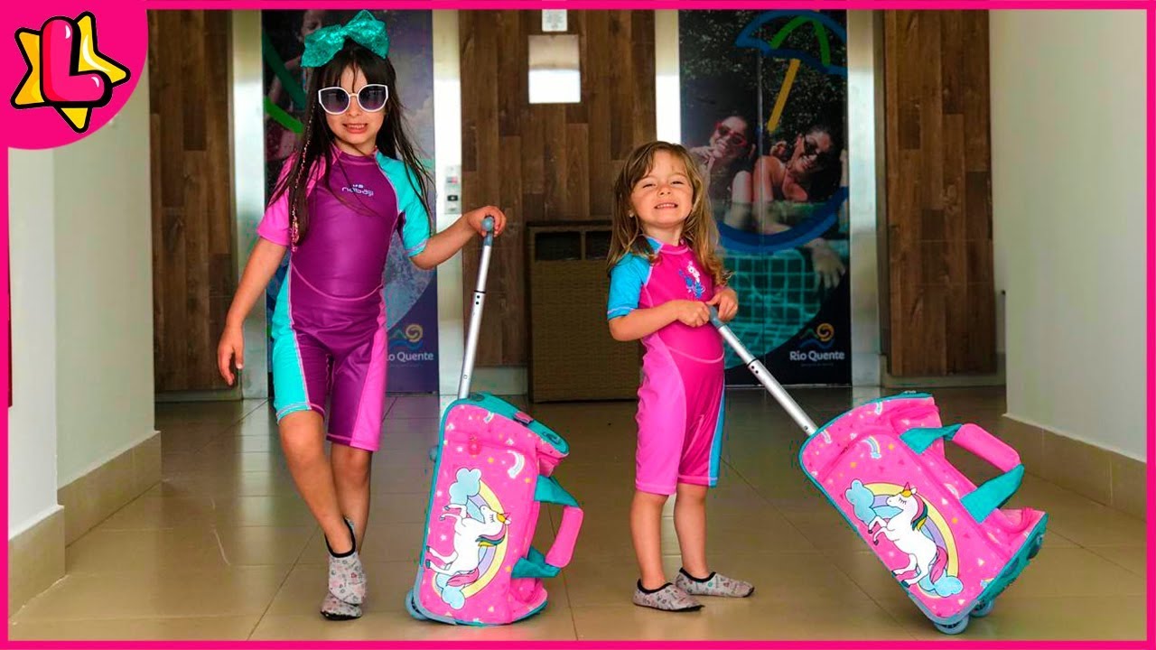 VLOG DA MINHA VIAGEM DE FÉRIAS PARA O PARQUE AQUÁTICO - Jéssica Godar e Laurinha e Helena