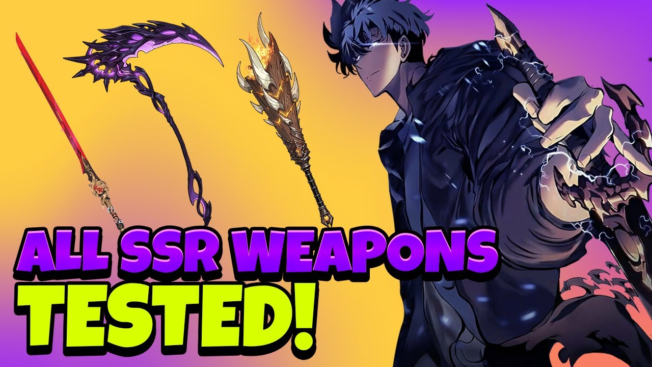 EVERY SSR WEAPON TESTED WITH DATA! BEST TO WORST! RESULTS ARE SHOCKING! [Solo Leveling: Arise]