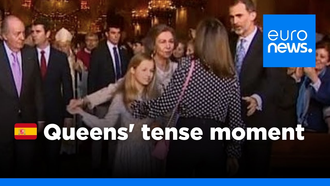 Spain stunned by video of tense scene between Queens Letizia and Sofia | euronews 🇬🇧