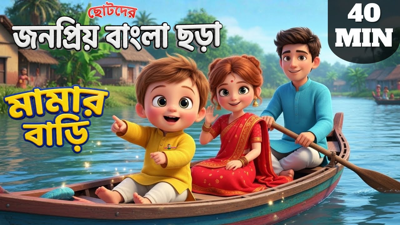 Tai Tai Tai Mamar Bari Jai + 40 Min Bangla Rhymes Collection | Non-Stop