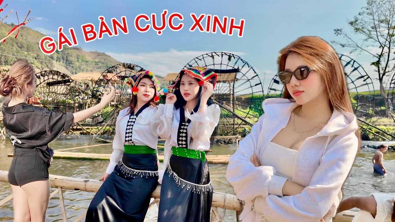 Toàn Gái Xinh Tụ Tập Ở Guồng Nước Bản Bo Lai Châu, Đông Vui Không Khác Gì Hội