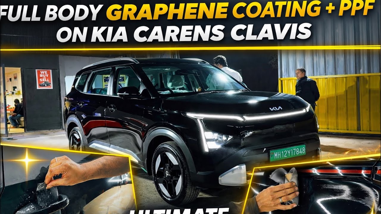 Kia Carens Clavis Gets FULL BODY GRAPHENE Coating + PPF Kit 😱🔥