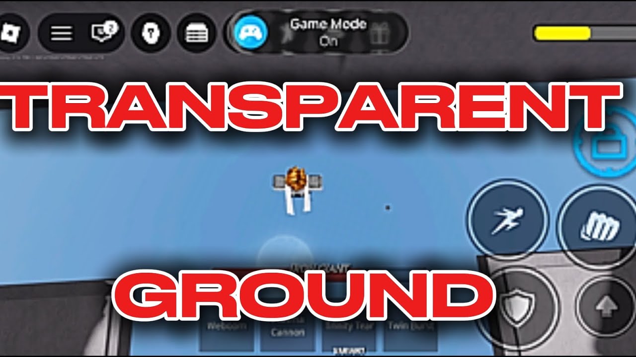 PLAYING TSBG BUT THE GROUND IS GONE!! ||mobile || THE STRONGEST BATTLEGROUNDS 