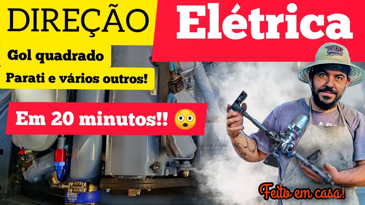 COMO COLOCAR DIREÇÃO ELÉTRICA EM GOL QUADRADO E OUTROS MODELOS DE CARROS , MUITO FÁCIL E SIMPLES .