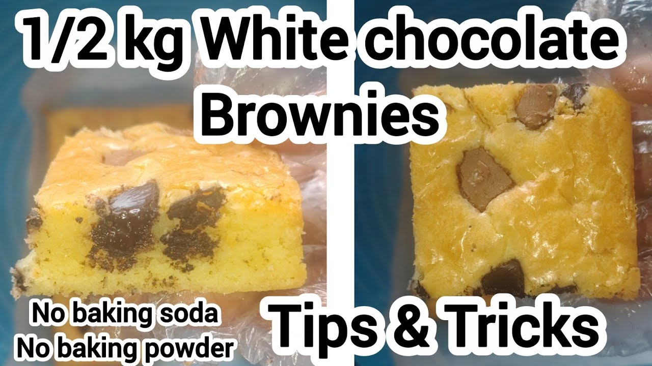 ✨😋Perfect gram measurement of 1/2 kg White chocolate Brownies #blondies#brownie #chennai homebaker