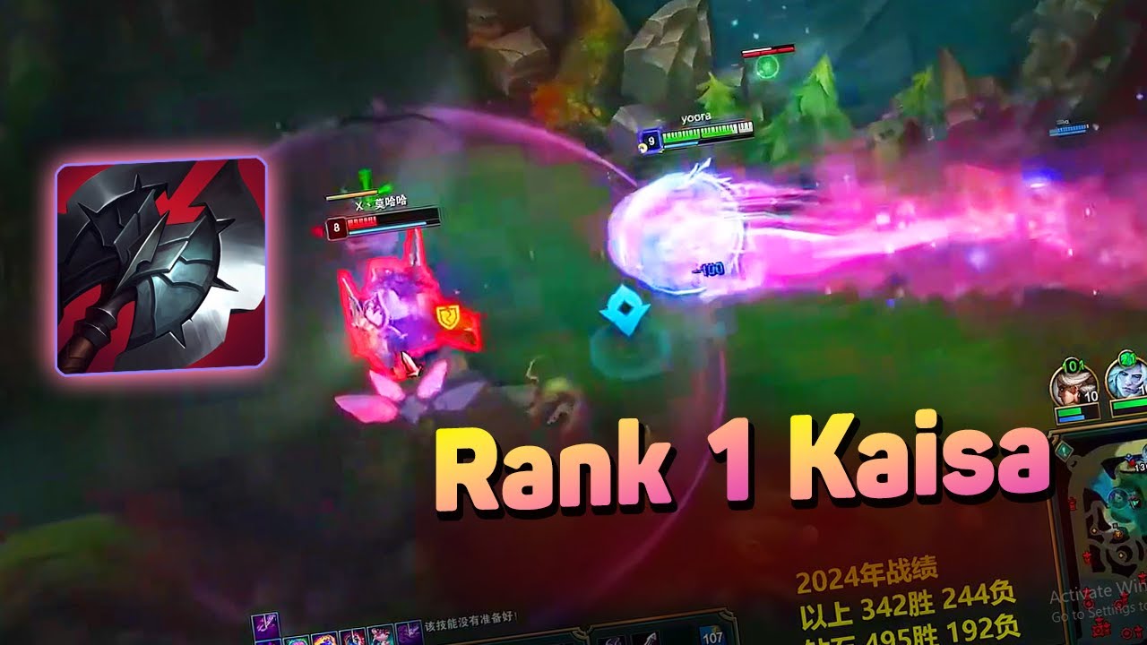 Rank 1 Kaisa : WEIRD BUILD 1v9 Gameplay Master Elo CN