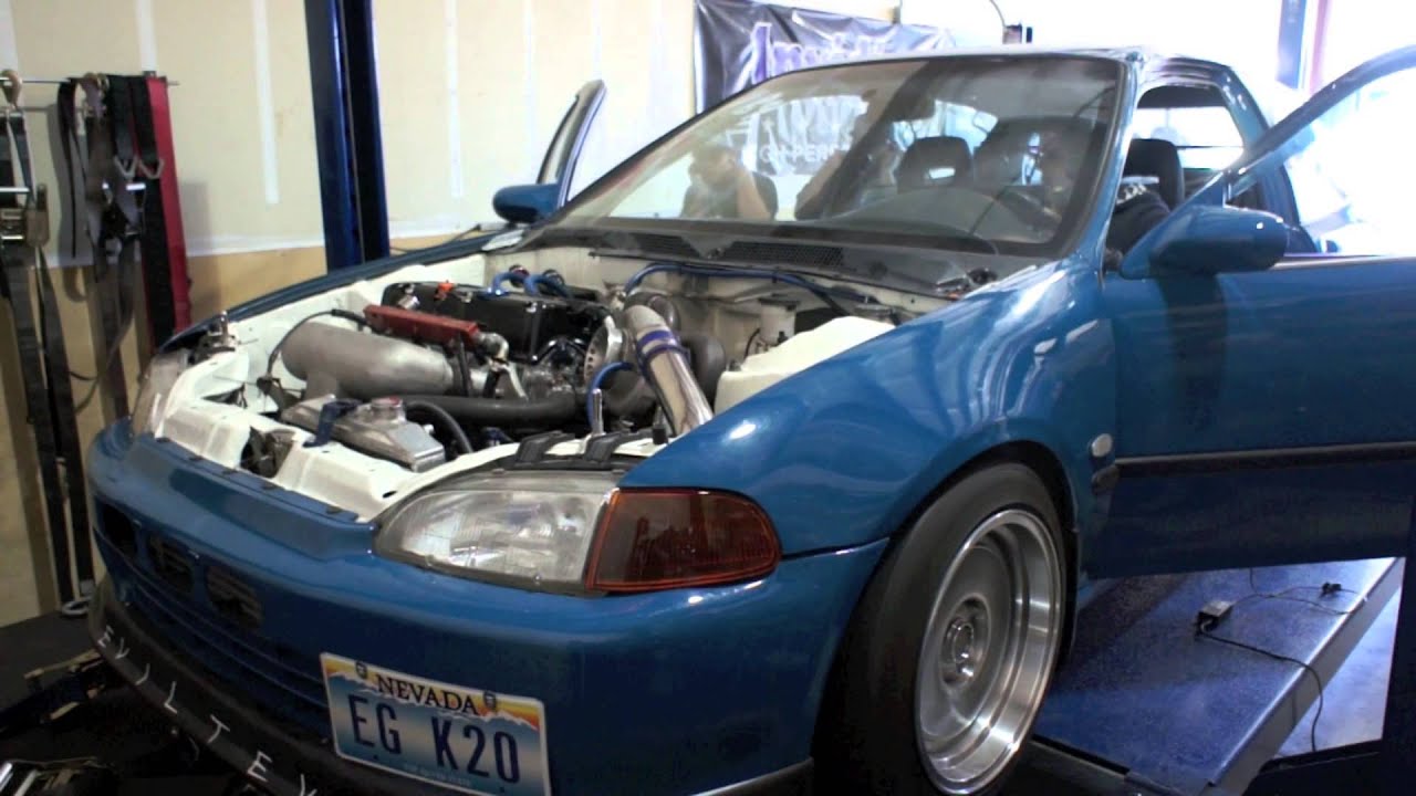 AWD K20 Turbo Civic Hatch Dyno