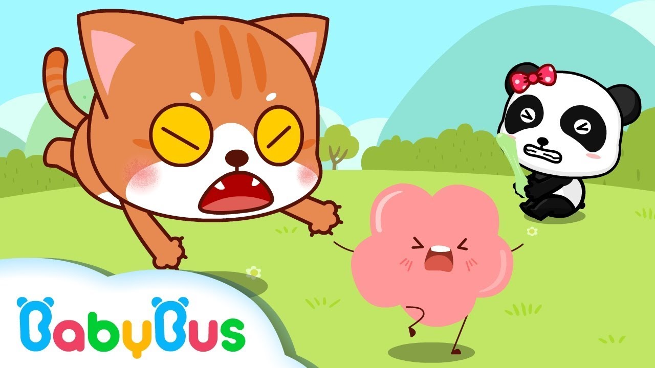 Icky Sticky Bubble Gum | Kids Song | Nursery Rhymes | BabyBus | Baby Panda & Friends