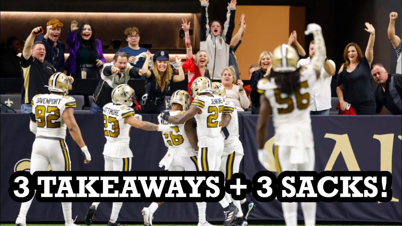 Saints Defense STILL OWNS Tom Brady! 3 Takeaways + 3 Sacks!