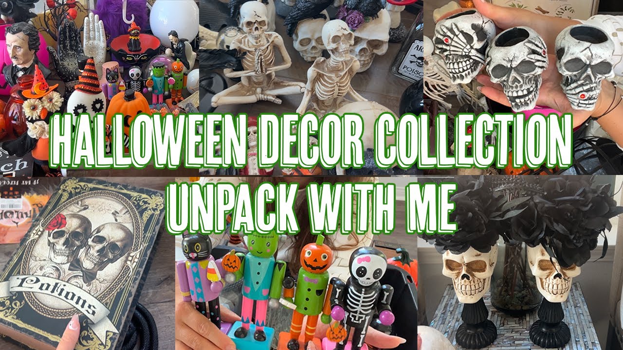 Halloween Decor Haul / Unboxing My Collection & Sharing New Witchy Finds / Halloween Decorate w Me 1