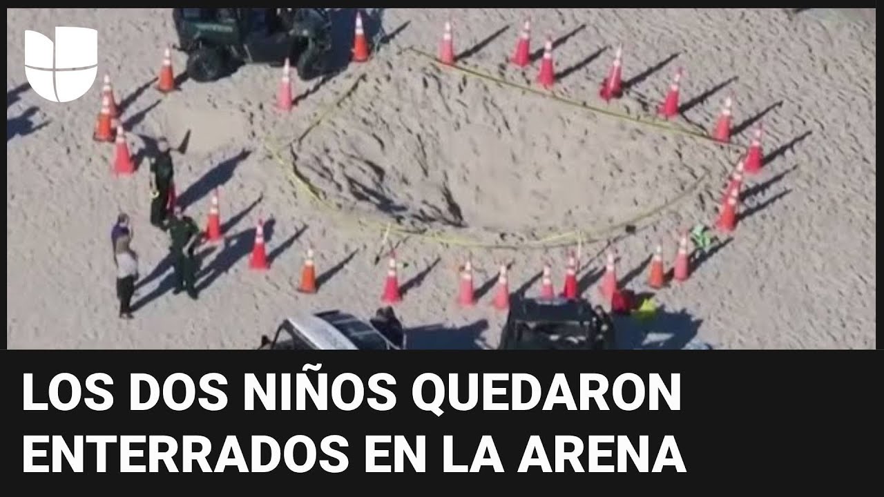 Muere una niña de 7 años enterrada en la arena en el hoyo que cavó en una playa de Florida