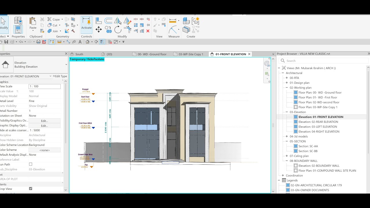 Neo Classic Villa  | Part 1 | Project | Revit Tutorial