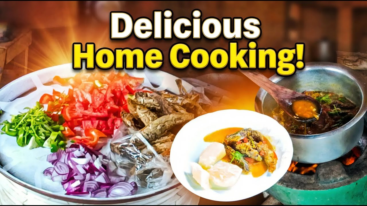 Traditional Village Style // Cooking Tiny Dried Fish With Grandma 