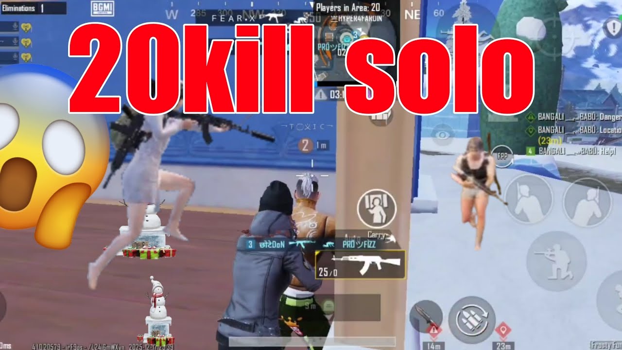 20 TOTAL FINISHES IN TOURNAMENT | SOLO 10 FINISHES | BGMI!