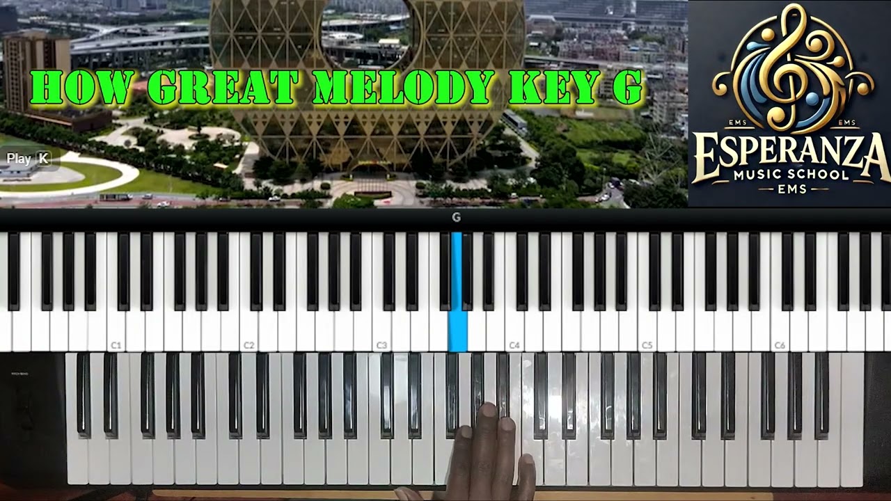 How Great Is Our God | Keyboard Melody Tutorial in Key of G