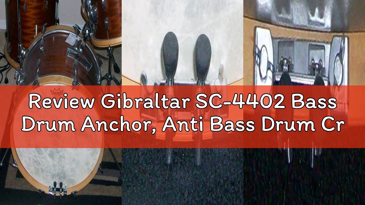 Review Gibraltar SC-4402 Bass Drum Anchor, Anti Bass Drum Creep, Percussion Drum Accessories and Har