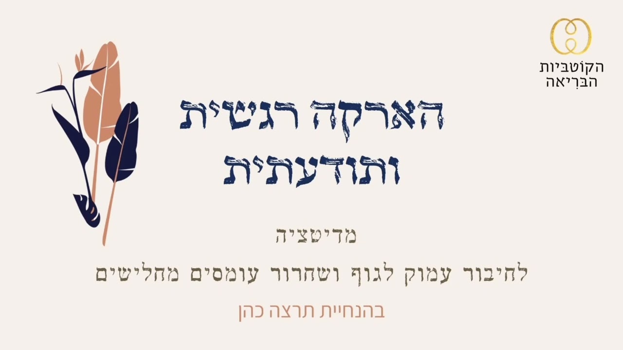 הארקה רגשית ותודעתית- מתוך המסע אלייך ♥️
