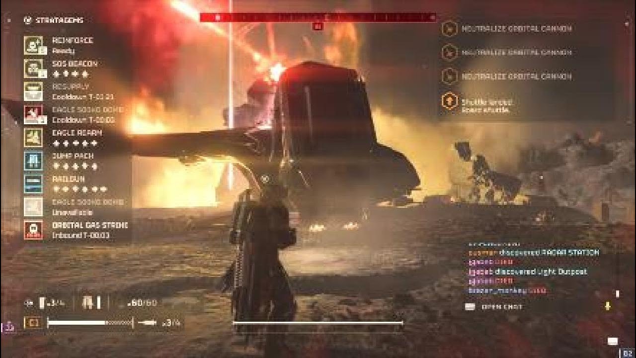 Helldivers 2 - G-4 Gas Grenade vs Automatons #meteorshower