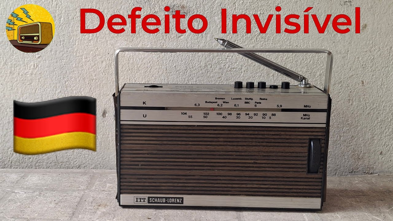 Conserto rádio ALEMÃO SCHAUB-LORENZ Ondas Longas