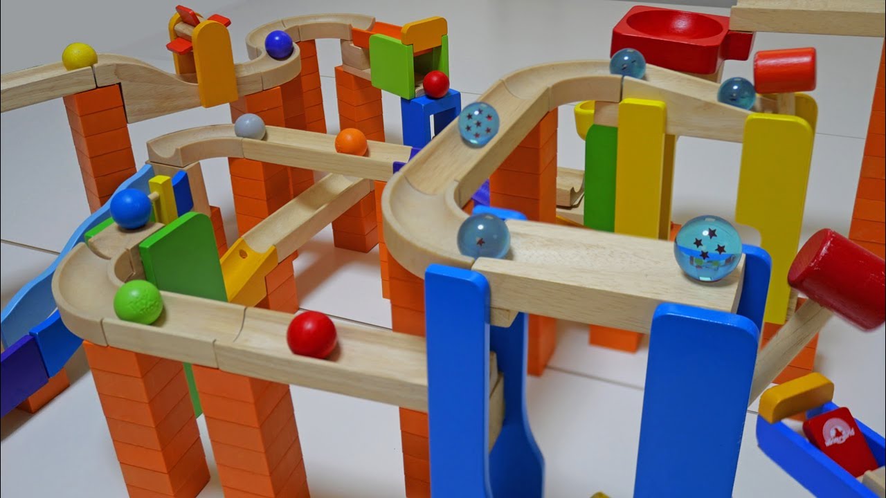 Marble Run Race ASMR☆Trix Track Combined Course & Crystal Ball