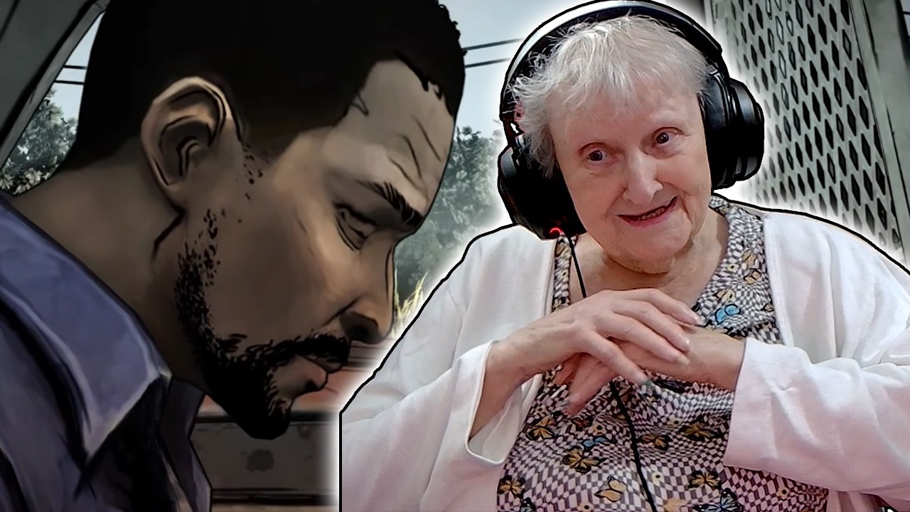 My Great Grandma PLAYS The Walking Dead FOR THE FIRST TIME!
