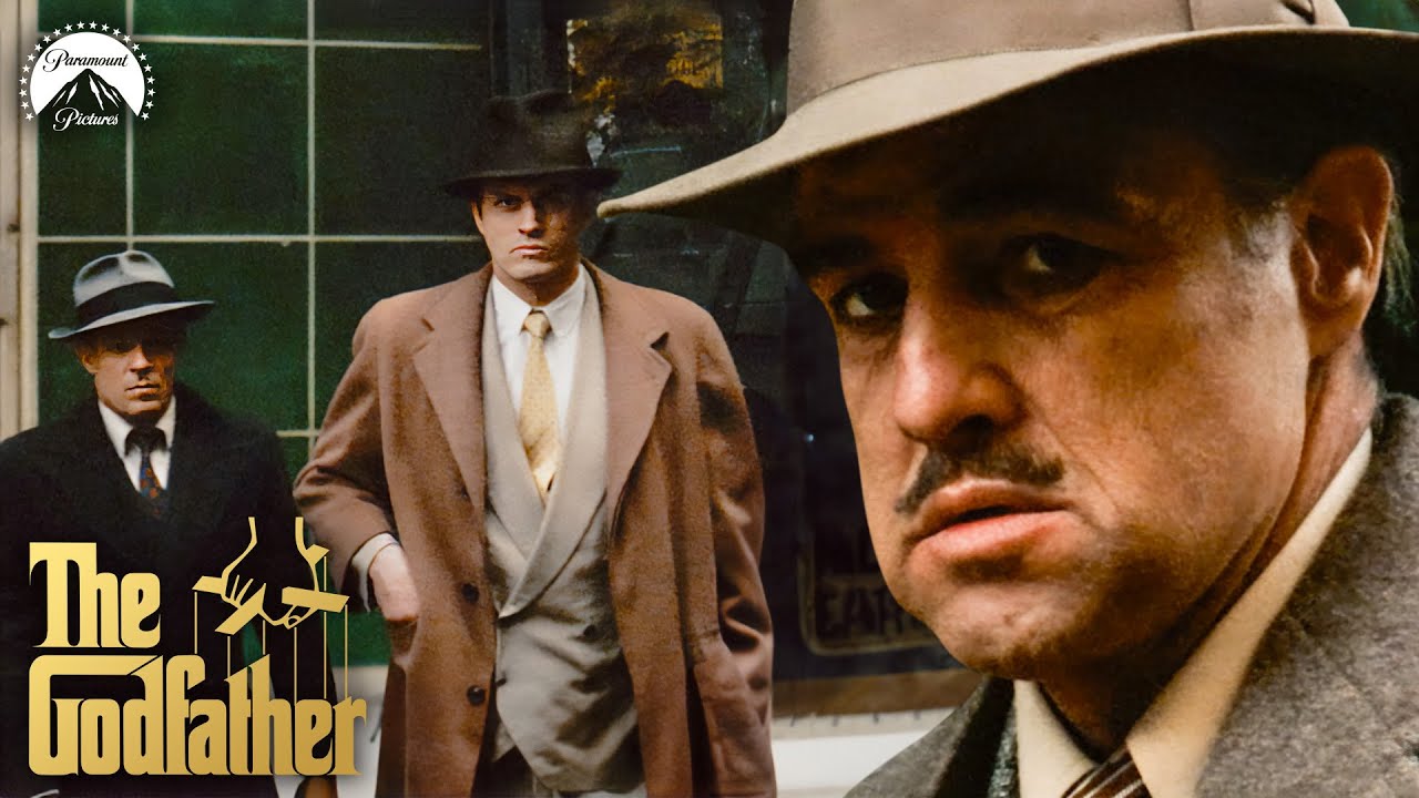 The Godfather | Don Corleone Gets Shot (Full Scene) ft. Marlon Brando & Al Pacino | Paramount Movies