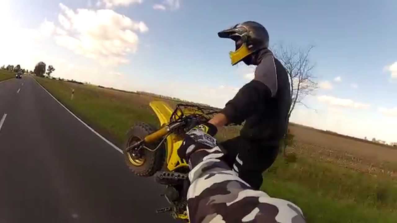 WHEELIE CHALLENGE !  Yamaha TRI-Z Superhero bike!!!