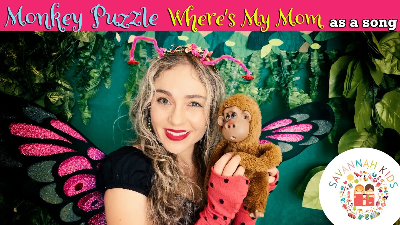 Where's My Mom / Monkey Puzzle by Julia Donaldson as a song, Children's Music Story Books Read Aloud