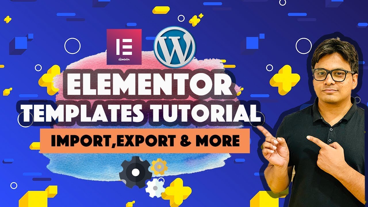 Elementor WordPress pagebuilder tutorial- Import Export Save as Embed templates and More!