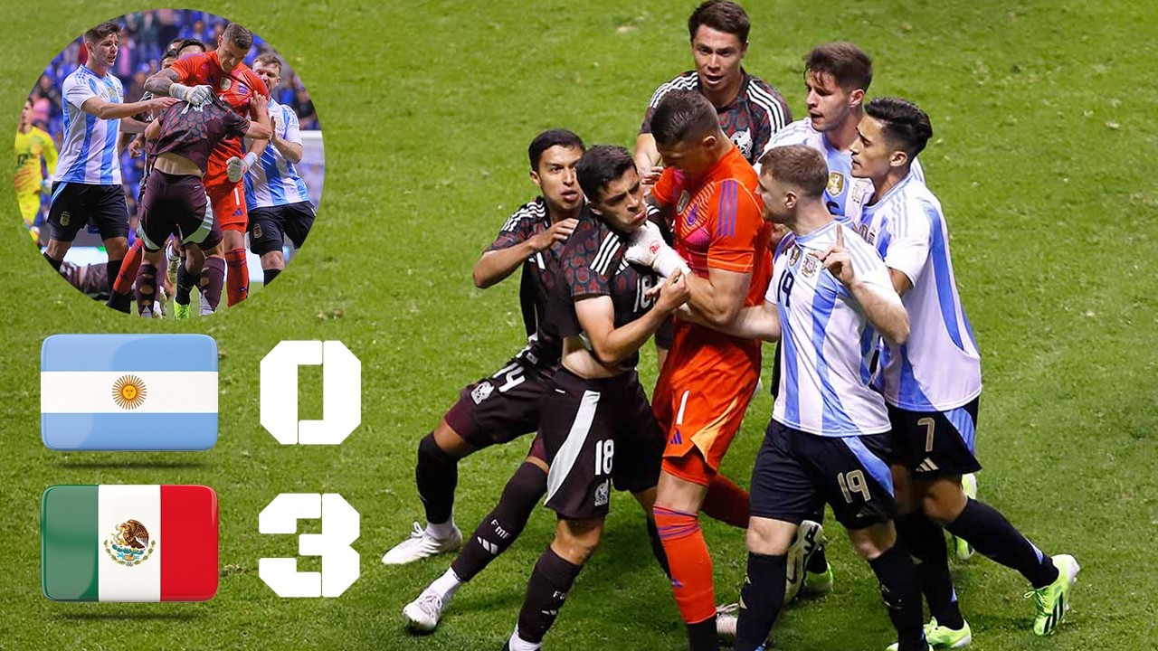 &iexcl;M&Eacute;XICO HUMILLA A ARGENTINA! 3-0 y Caos Total en el Final por el Doblete de &Aacute;rciga 🇲🇽🔥