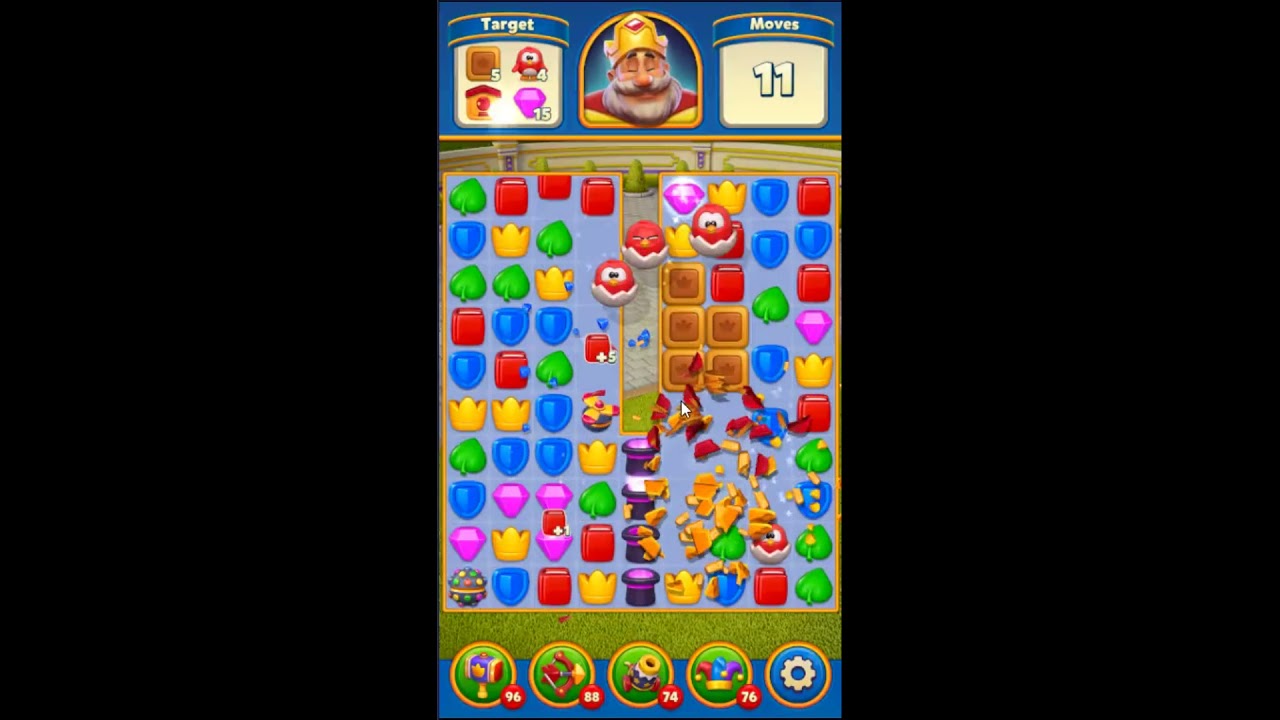 Royal Match Level 1864 - NO BOOSTERS GAMEPLAY 👑 | SKILLGAMING ✔️