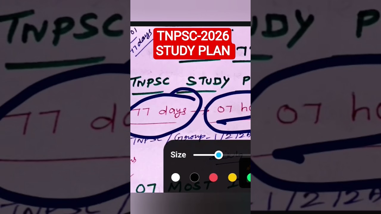 TNPSC-2026 STUDY PLAN