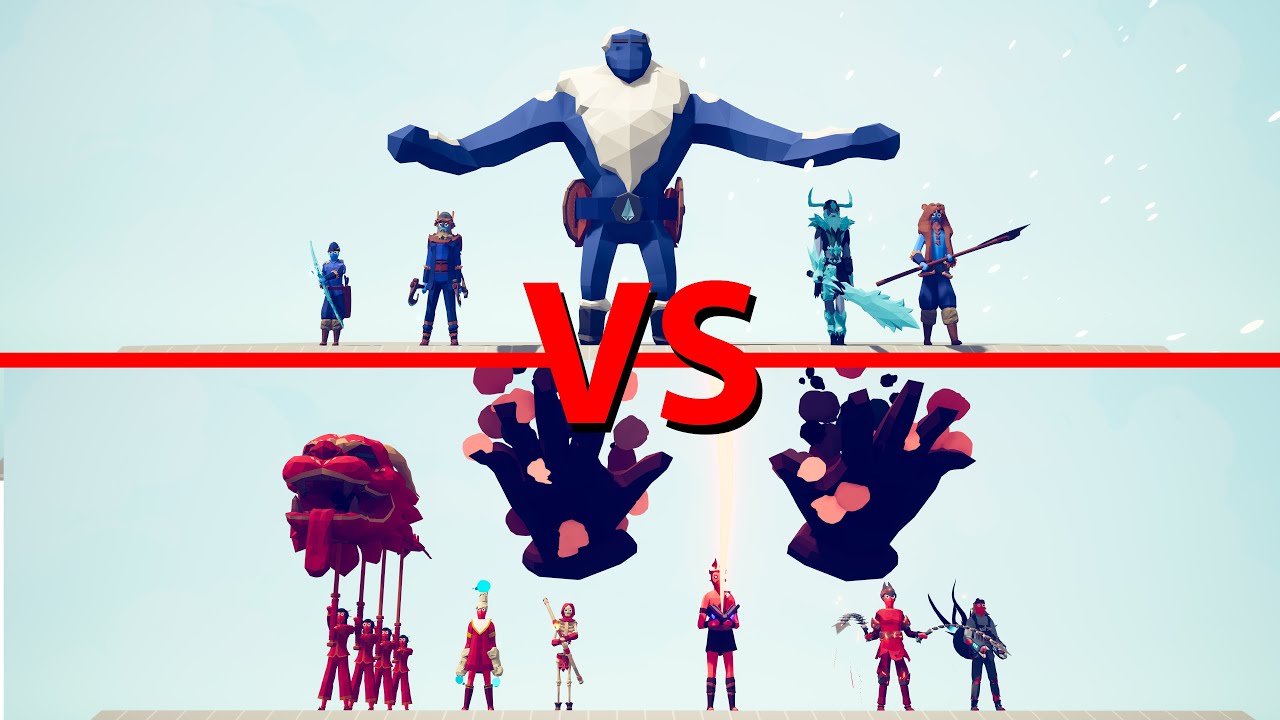 ICE Team vs FIRE Team - Totally Accurate Battle Simulator TABS