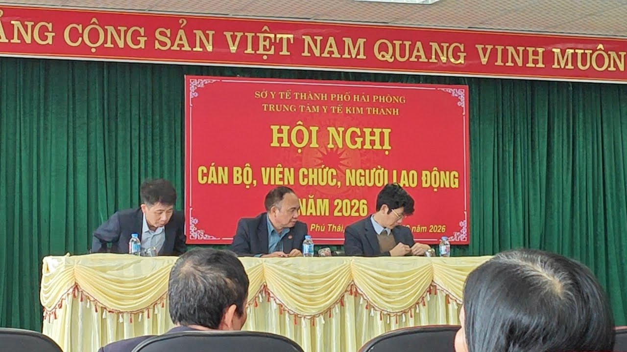 Hội nghị cán bộ viên chức Trung tâm y tế Kim Thành 2026