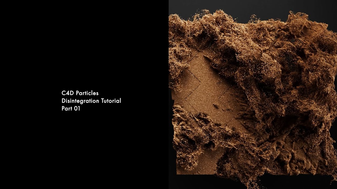 C4D Particles Disintegration Tutorial Part 01