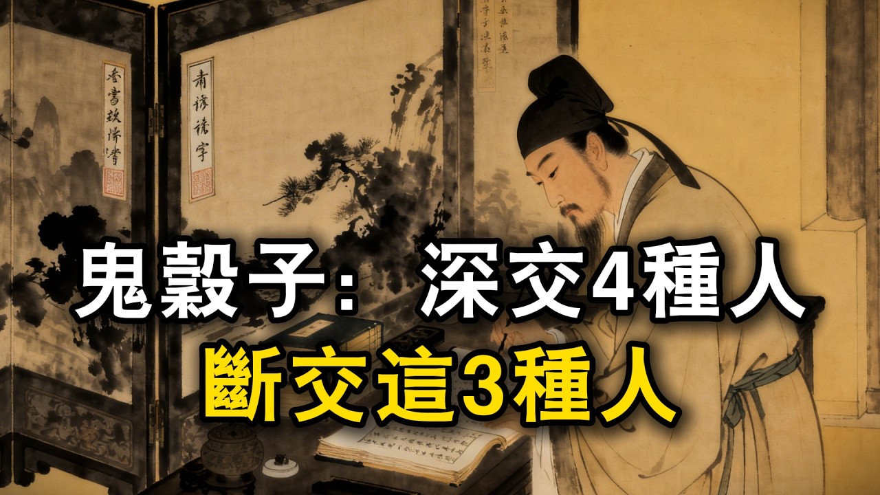 鬼穀子：深交4種人，斷交這3種人#观人识人 #识人术 #强者思維 #認知 #自我提升 #認知覺醒 #爲人處世