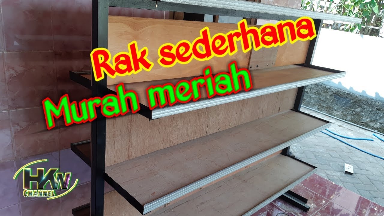 Cara membuat rak sederhana cocok untuk rak toko - How to make shelves of goods simple