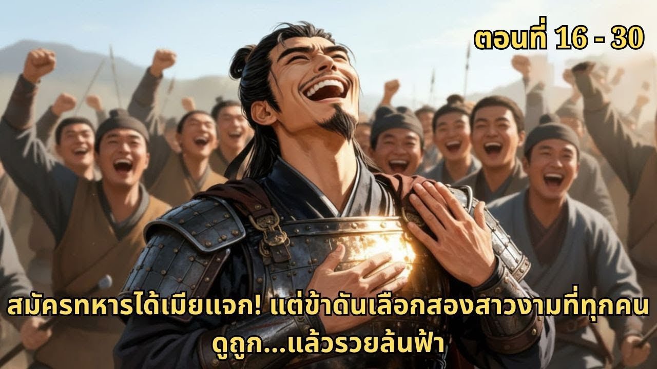 สมัครทหารได้เมียแจก! แต่ข้าดันเลือกสองสาวงามที่ทุกคนดูถูก…แล้วรวยล้นฟ้า | ตอนที่ 16 - 30