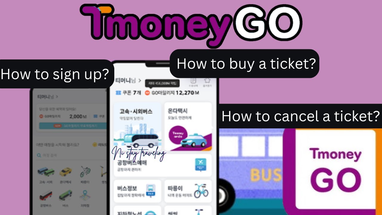 HOW TO SIGN UP ON THE TMONEY GO APP | Traveling in South Korea