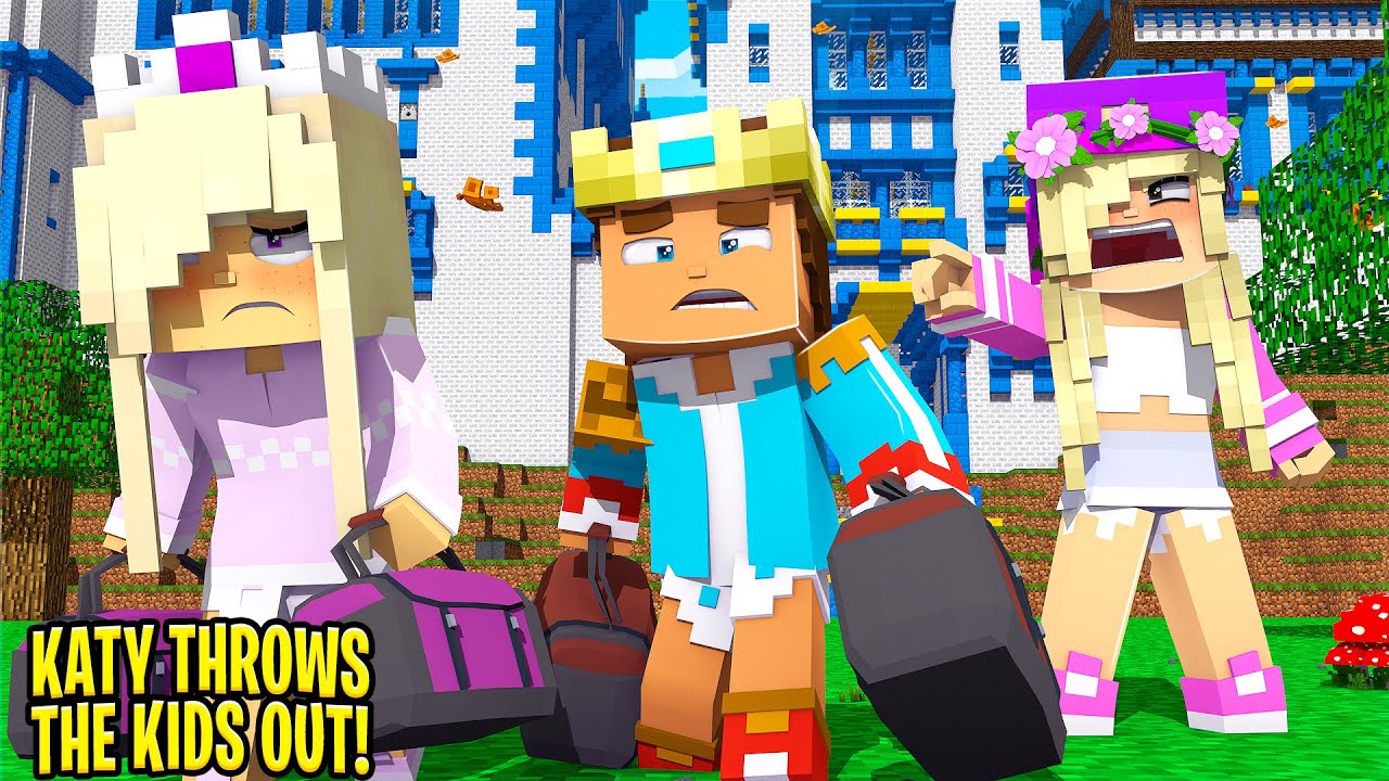 Little Leah's BEST FRIENDS THROWS HER KIDS out of THE PALACE... Minecraft