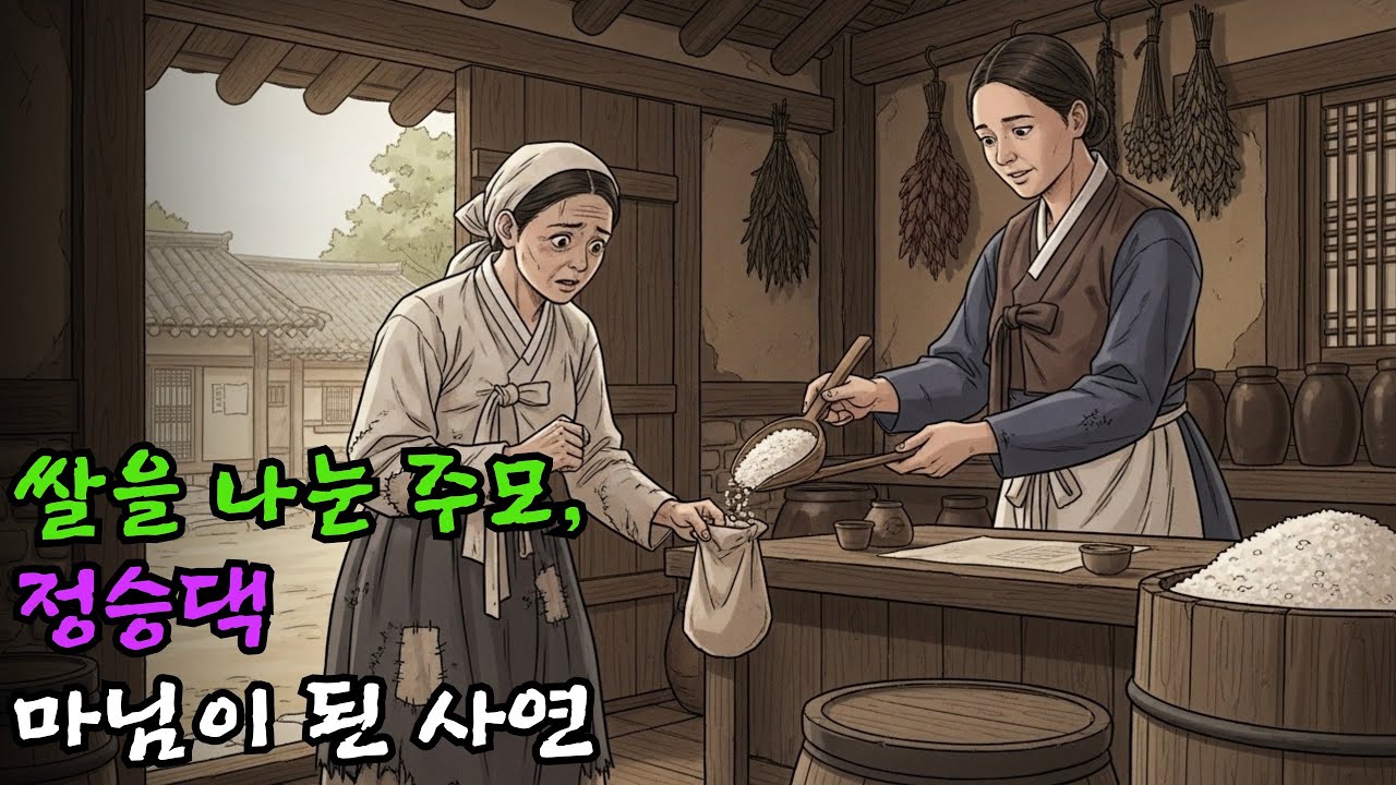 남편을 잃고 홀로 된 여인을 비웃지 않고 쌀을 나눠준 주모에게 어느 날 찾아온 정승댁 마님이라는 충격적인 신분 | 조선판 고부갈등